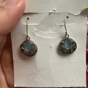 Tori Hill 925 Sterling silver Round Drop Earrings